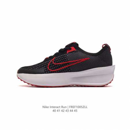 真标耐克 Nike Interact Run 马拉松 轻量休闲运动慢跑鞋 厚底增高老爹鞋 男女士运动鞋。兼顾了柔软、回弹、轻质、耐久四大特性。鞋子软弹轻质且贴合 - 点击图像关闭