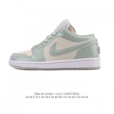真标 耐克 乔丹Air Jordan 1 Low Aj1 乔1 乔丹1代Aj1 低帮复古文化休闲运动篮球鞋。从1985 年面世的元年款汲取设计灵感，采用简洁大方