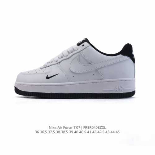 耐克 Nike Air Force 1 '07 Low 空军一号含气垫 小白鞋 低帮百搭厚底增高休闲运动板鞋。柔软、弹性十足的缓震性能和出色的中底设计，横跨复古