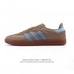 真标 Adidas 阿迪达斯 男女运动鞋 三叶草Sambavegan休闲鞋 德训鞋 复古板鞋经典运动鞋。采用环保设计的焕新Adidas Samba经典鞋, 网面