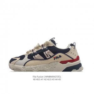 Fila Fusion 意大利百年经典运动品牌，网红单品 小红书推荐爆款 Fila斐乐火星鞋新款复古百搭运动鞋斐乐潮牌文化篮球鞋 街头风运动鞋老爹鞋厚底跑步鞋跑