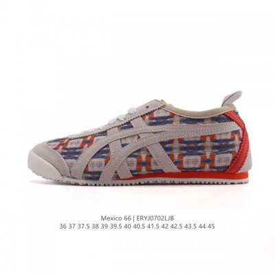 真标 Asics 亚瑟士 男女鞋 配足弓鞋垫 日产经典老牌-鬼塚虎 Onitsuka Tiger Mexico 66经典墨西哥系列复古经典百搭板鞋休闲运动鞋慢跑