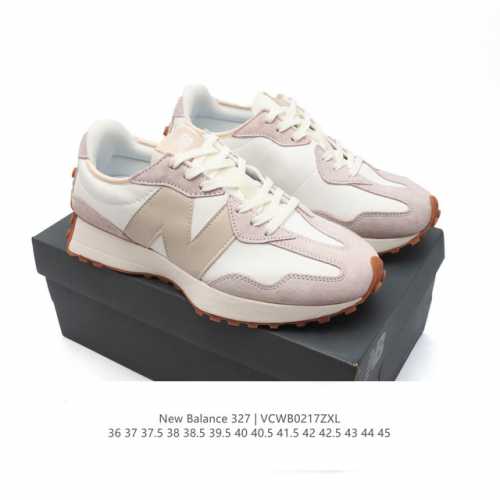 真标 Nb 新百伦 New Balance 327系列复古休闲运动慢跑鞋时尚男女运动鞋 以更纯粹的复古风格设计打造的全新造型 侧身还以解构设计，将 N 字标志以