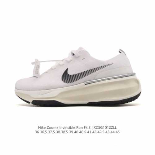 真标 耐克 Nike Zoomx Invincible Run Fk 3 机能风格运动鞋 厚底增高老爹鞋，最新一代的Invincible 第三代来了！首先鞋面采