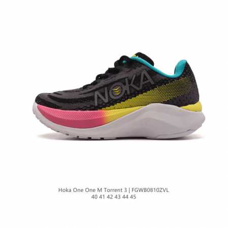 Hoka One One 短程越野竞速越野跑步 Torrent 3 耐磨舒适轻量透气缓震轻便防滑训练运动跑步鞋户外防滑抓地 厚底针织鞋面透气徒步鞋。专为您的脚型 - 点击图像关闭