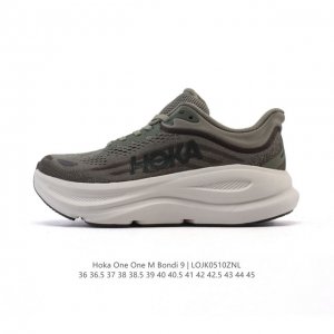 公司级 Hoka畅行无阻 Hoka One One Bondi 9 舒适百搭耐磨轻便 低帮跑步鞋 男女款。Bondi 9 最显著的变化在于其鞋底单元，原本扎实可