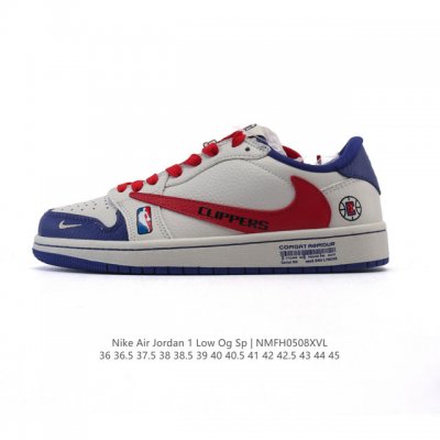 公司级 真标 耐克 Nike Air Jordan 1 Low Og Sp Military Blue Aj1乔1倒勾 2025年新款 蛇年新款 低帮篮球鞋 A