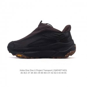 新品公司级 Hoka One One Project Transport 舒适 防滑耐磨 低帮 生活休闲鞋 男女同款 黑色这双鞋也是Hoka提倡环保主义的一双鞋