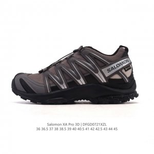 新品公司级 Salomon萨洛蒙 Xa Pro 3D 户外运动 网布减震防滑透气 低帮跑步鞋 男女同款 沙场灰#萨洛蒙Xapro3D 大面积的织物材质让质感超级