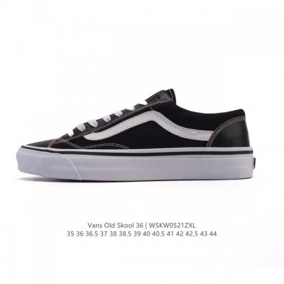 万斯 Vans Og Oid Skool百搭休闲低帮运动滑板鞋 其实Style 36就是现在风靡潮流的Vans鞋款Old Skool的Og版本 历经岁月洗礼的复
