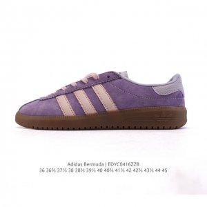 阿迪达斯 Adidas 德训鞋系列 清新 马卡龙 造型！阿迪达斯全新三叶草 Bermuda 运动板鞋悄悄上架！近期，Adidas Originals Bermu