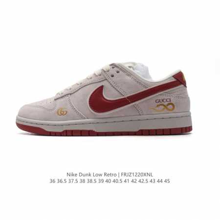 公司级 耐克 Nike Dunk Low Retro 运动鞋复古板鞋 2025年 蛇年限定 新年鞋子。作为 80 年代经典篮球鞋款，起初专为硬木球场打造，后来成 - 点击图像关闭