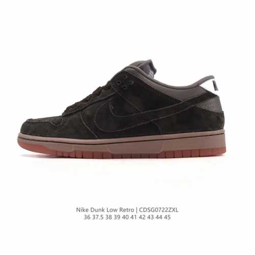 耐克 Nike Dunk Low Retro 运动鞋复古板鞋2025年新款 男女鞋，作为 80 年代经典篮球鞋款，起初专为硬木球场打造，后来成为席卷街头的时尚标