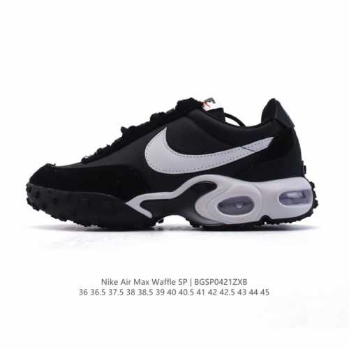 160 新品 耐克 Nike Air Max Waffle Sp Action Green 休闲跑步鞋 气垫缓震运动鞋华夫饼Sp发售！Fv6946-301这款鞋