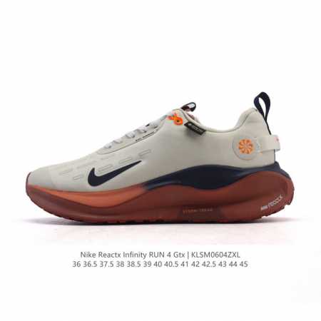 耐克 Nike Infinity Run 4 Gore-Tex 男女子防水公路跑步鞋 厚底增高百搭老爹运动鞋。Nike Reactx 泡绵提供高出 Nike R - 点击图像关闭