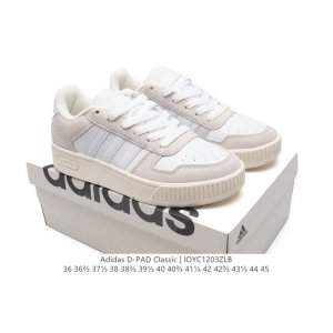 Adidas 小锯齿 D-Pad Classic休闲美高风篮球板鞋男女阿迪达斯 D-Pad 运动休闲鞋 柔软合成革面料易打理，舒适质感简约潮搭，美观有型。圆弧舒