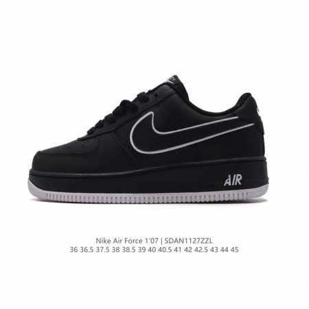耐克 Nike Air Force 1 '07 Low 空军一号含气垫 小白鞋 低帮百搭厚底增高休闲运动板鞋。柔软、弹性十足的缓震性能和出色的中底设计，横跨复古 - 点击图像关闭