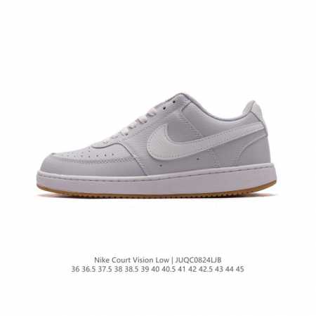 耐克nike Court Vision Low 校园风低帮复古篮球板鞋男女运动鞋，延续80年代复古篮球鞋，添加学院风细节。皮革鞋面，利落风格，重现复古篮球风范。 - 点击图像关闭