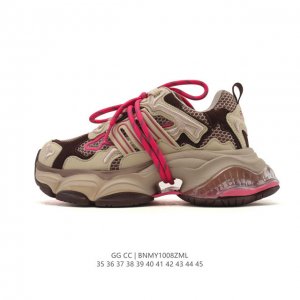 公司级 Gg Cc 女鞋 经典休闲运动鞋奢侈品百搭老爹鞋，在今年仍然很受欢迎。不挑衣服穿，也不挑包，随便搭。它穿上脚超级舒服，很软，还可以增高。鞋面采用的专门定