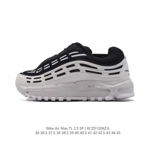 公司级 耐克新款 Nike Air Max Tl 2.5 男女子运动跑步鞋，厚底增高老爹鞋子，焕新演绎 90 年代后期人气鞋款，再现 Nike Air Max