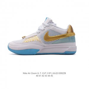 耐克 Nike Air Zoom Gt Cut 2 二代缓震实战篮球鞋。鞋身整体延续了初代gt Cut的流线造型 。鞋面以特殊的半透明网状材质设计 整体颜值一如