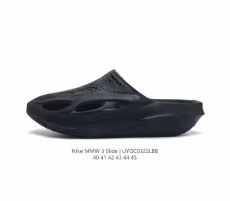 耐克 视觉先锋 Nike Mmw 5 Slide 男子拖鞋 一双来自未来的拖鞋 Mmw X Nike合作系列的第四款鞋 Mmw Nike 005 Slide 具 - 点击图像关闭
