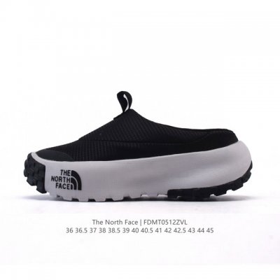 公司级 北面 北脸 The North Face 低帮休闲凉拖鞋 包头拖鞋 毛毛虫一脚蹬 休闲拖鞋 复古百搭厚底增高运动板鞋。居家室内外一脚蹬休闲面包鞋采用尼龙