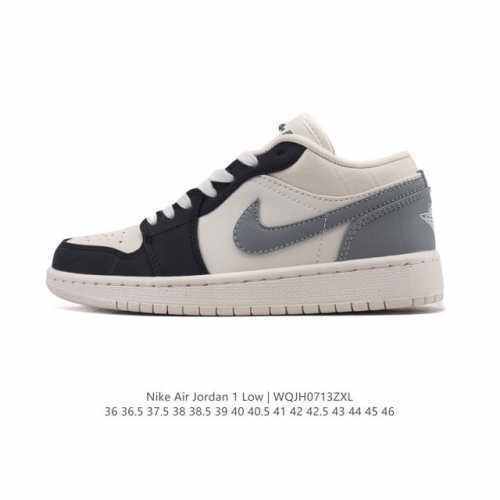 公司级 耐克 乔丹Air Jordan 1 Low Aj1 乔1 乔丹1代Aj1 低帮复古文化休闲运动篮球鞋。从1985 年面世的元年款汲取设计灵感，采用简洁大