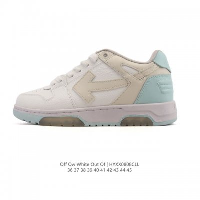 公司级 独家实拍Off-White Out Of Office 低帮系带时尚板鞋 厚底增高小白鞋 街头运动元素 双色设计 标志性Arrows图案标志性Zipti