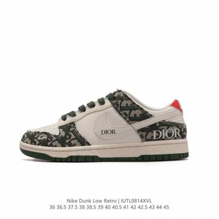 耐克 Nike Dunk Low Retro 运动鞋复古运动滑板鞋。作为 80 年代经典篮球鞋款，起初专为硬木球场打造，后来成为席卷街头的时尚标杆，现以经典细节 - 点击图像关闭