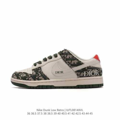 耐克 Nike Dunk Low Retro 运动鞋复古运动滑板鞋。作为 80 年代经典篮球鞋款，起初专为硬木球场打造，后来成为席卷街头的时尚标杆，现以经典细节