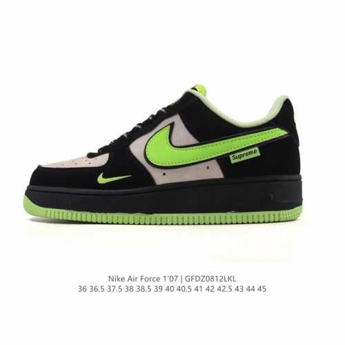 耐克 Nike Air Force 1 '07 Low 空军一号含气垫 小白鞋 2025年新款 低帮百搭厚底增高休闲运动板鞋。柔软、弹性十足的缓震性能和出色的中