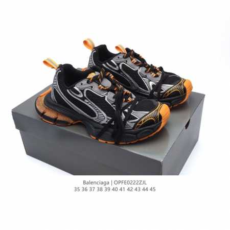 公司级 巴黎世家 Balenciaga 3Xl Sneakers 巴黎世家 十代网布系带低帮走秀复古老爹运动鞋 透气网面材料和聚氨酯 磨损效果 鞋头边缘和后帮 - 点击图像关闭