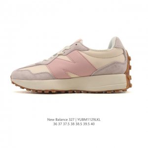 真标 Nb 新百伦 New Balance 327系列复古休闲运动慢跑鞋时尚女运动鞋 以更纯粹的复古风格设计打造的全新造型 侧身还以解构设计，将 N 字标志以做