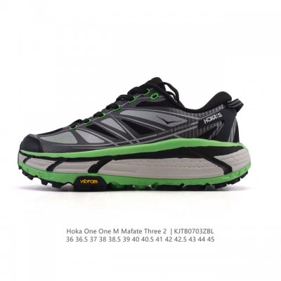公司级 Hoka One One Mafate Three 2 男女子跑步鞋 越野跑新配色！采用 Mafate Speed 2 缓冲性良好的底部单元，搭载有快速