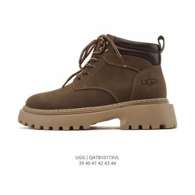 公司级 Ugg 中帮靴子 雪地靴 鞋口翻毛领 俏皮可爱的百变造型， 美国轻奢品牌Ugg 平底系列冬季男士皮鞋 增高厚底网红经典英伦风上线人手必备马丁靴 复古靴子