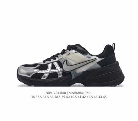 Nike 耐克 V2K Run 减震防滑 复古低帮跑步鞋 超火复古跑鞋，采用太空革组合呼吸网眼布鞋面材质，搭载正确4层组合底模，嵌入tpu加固稳定模块,双层md - 点击图像关闭