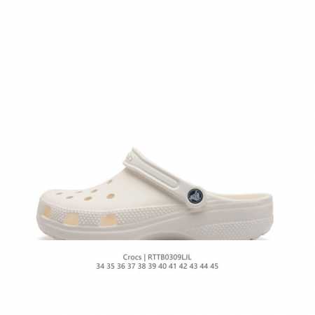 Crocs 沙滩洞洞鞋 男女休闲凉拖鞋 卡骆驰杨幂同款 厚底增高凸显大长腿沙滩鞋 选择尺码时 建议选大一码 脚感更舒适 这款没有鞋盒 类型：男女鞋 尺码：34- - 点击图像关闭