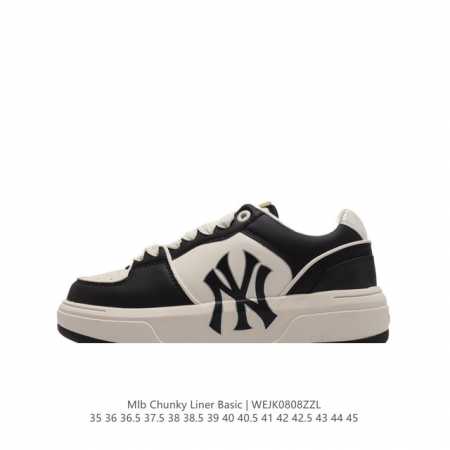 mlb Chunky Liner Basic 人气单品学长鞋系列轻量增高厚底百搭休闲运动板鞋 男女轻便胶鞋 高级街头休閒品牌鞋。Mlb Chunky Liner - 点击图像关闭