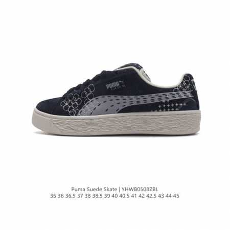 彪马puma Suede Skate 低帮复古轻便透气防滑减震休闲鞋 时尚男女士板鞋潮运动鞋 类型：男女鞋 尺码: 35-45含半码 货号：395777 编码： - 点击图像关闭