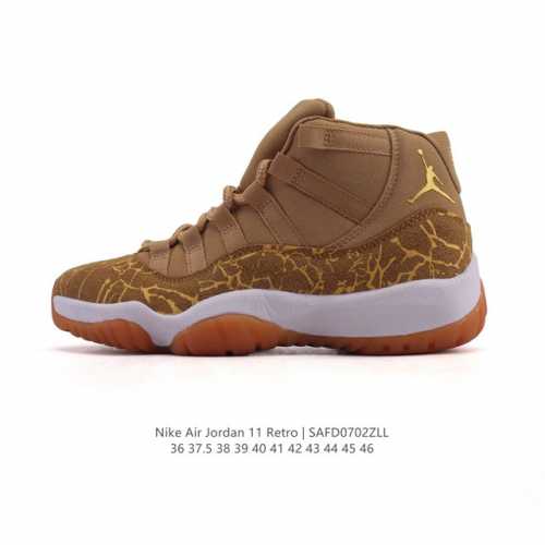 耐克乔丹11代 Nike Air Jordan 11 Retro 复刻男女运动鞋 Aj11代经典设计，深受球员与球迷喜爱。Jordan 乔丹 采用漆皮牛培革鞋面