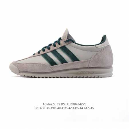 真标 阿迪达斯Adidas Sl 72 Shoes 经典复古薄底运动鞋T头鞋 三叶草复古休闲跑步鞋休闲运动鞋 这款经典运动鞋携复古型格，来访你的活力日常 采用柔 - 点击图像关闭