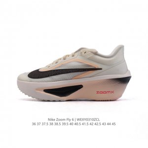 170 Nike耐克Zoom Fly 6 马拉松碳板米黑跑步鞋男女鞋Fn8455-001春新款男女子Zoom Fly 6 Prm缓震轻便跑步鞋。这款鞋在继承了