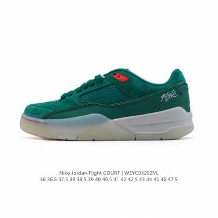 耐克 Nike 乔丹 Jordan Flight Court 时尚休闲 防滑耐磨 低帮运动鞋 复古篮球鞋 男女同款 Jordan 新鞋型 又来了！新配色曝光！滑 - 点击图像关闭