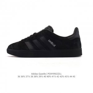 阿迪达斯 Adidas Originals Gazelle Indoor复古三叶草防滑透明橡胶板鞋经典运动鞋。这款经典鞋,忠于原版设计,缀撞色三条纹和鞋跟饰片。