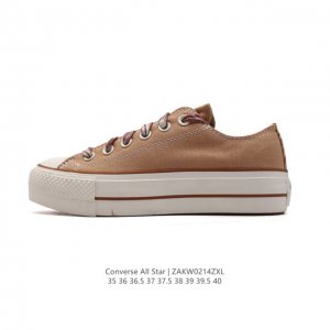 Converse 低帮女士运动鞋 匡威全明星复古 休闲百搭板鞋 经典透气帆布面慢跑鞋。这个系列是匡威最古老的系列了。是匡威品牌公司 8年成立以来就有的了。各路明