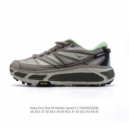 200 【公司级】Hoka One One Mafate Three 2 男女子跑步鞋 越野跑新配色！采用 Mafate Speed 2 缓冲性良好的底部单元，