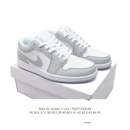 耐克 乔丹air Jordan 1 Low Aj1 乔1 乔丹1代aj1 低帮复古文化休闲运动篮球鞋。该鞋款从 19 年元年款汲取设计灵感，焕新演绎简约经典外观 - 点击图像关闭