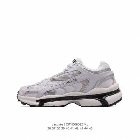 lacoste 时尚户外休闲潮流系列运动鞋 厚底增高老爹鞋 广东大厂品质全新工艺升级 品质毋庸置疑 全新原厂包装鞋盒 透气网面鞋面，搭配防臭防腐真皮乳胶鞋垫，给 - 点击图像关闭