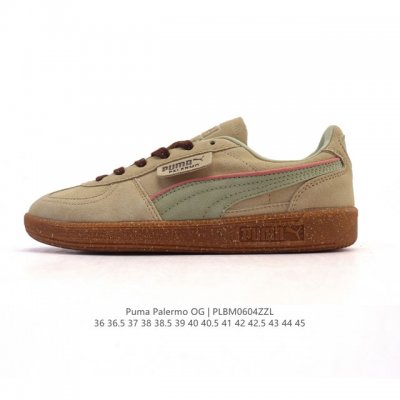 彪马Puma Palermo Og 防滑耐磨低帮德训板鞋 男女运动鞋，Army Trainer Og休闲鞋沿用德训鞋经典外观 鞋身和鞋舌分别添加了品牌标志性 L